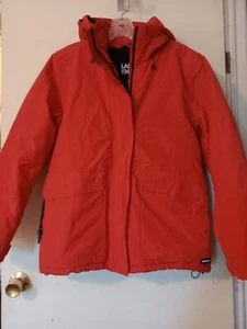 Chaqueta para mujer Lands End impermeable a prueba de viento con capucha talla pequeña antiestática - Imagen 1 de 18