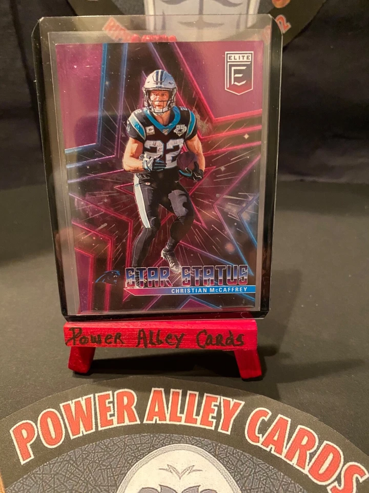 2020 Panini Donruss Elite Christian McCaffrey Star Status No.10 Panthers 75/75 - Image 1 of 2