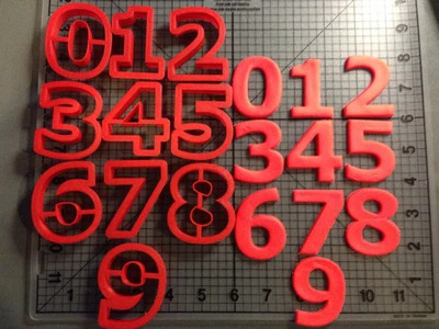 Juego de cortador de galletas Verdana Bold número de fuente Foto 1 de 2