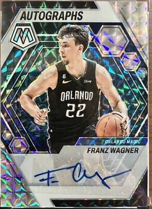 2022-23 Franz Wagner Panini Mosaic Prizm Autographs Orlando Magic 