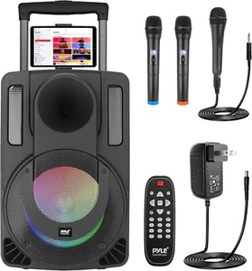 Pyle 10" Bluetooth Portable PA Speaker Wireless Indoor/Outdoor Karaoke Audio FM - Picture 1 of 6