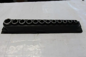 Snap-On 214IMFMYA 13pc 3/8" 6pt Metric Shallow Impact Socket Set 8-19mm 21 NICE! - Picture 1 of 18
