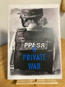 Folleto del programa de películas de guerra privada japonés Rosamund Pike Marie Colvin - Imagen 1 de 9