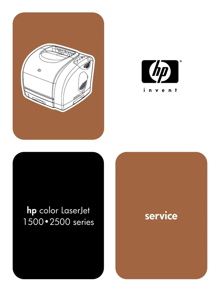 HP Color Laserjet 1500 / 2500 Printer Service Manual(Parts & Diagrams) - Image 1 of 1