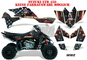 KIT GRÁFICO DE DECORACIÓN DE CARRERAS AMR ATV SUZUKI LTR 450 LT-R 2/2W2 B - Imagen 1 de 2