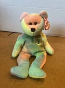 Ty Beanie Baby: Frieden der Neonbär - mehrfarbig - Bild 1 von 5