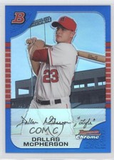 2005 Bowman Draft Chrome Blue Refractor /150 Dallas McPherson #BDP5