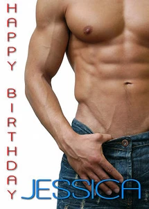 PACK DE SEIS TARJETAS DE FELICITACIÓN PERSONALIZADAS PARA HOMBRE SEXY CUMPLEAÑOS CUALQUIER OCASIÓN - Imagen 1 de 1