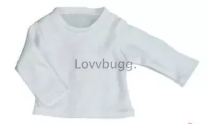 White Long Sleeve Shirt for 18" American Girl or Baby Doll Clothes FREESHIP ADDS - Picture 1 of 12