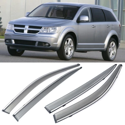 Protectores de lluvia deflector de pantalla de ventilación viseras de ventana lateral para Dodge Journey 2009-2020 Foto 1 de 4