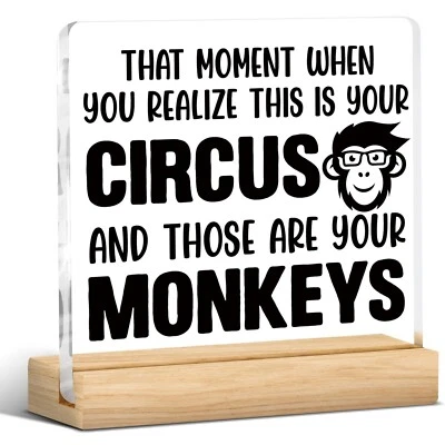 Divertidos Regalos Jefes para Mujeres Hombres, Regalos Mordaza Oficina Letrero Humor Escritorio Decoración para Bo... Foto 1 de 4