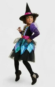 Kinder schillerndes Hexenkleid Halloween Kostüm Verkleiden Gr. L 10-12 HYDE AND EEK! - Bild 1 von 5