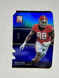 2023 DONRUSS ELITE JALEN CARTER #44 ASPIRATIONS BLUE DIE CUT SP /99 Georgia RC - Picture 1 of 2