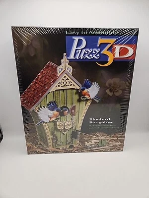 Puzz3D Puzzles 229 Piece Bluebird Bungalow Milton Bradley NEW - Image 1 of 2