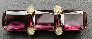 VALENTINO Gold Tone Multi Stone Signed Brooch - Picture 1 of 6