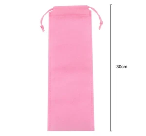 Lot of 2 Adult Game Toy Storage Bag Microfiber Drawstring Bag Adjustable Pink - Picture 1 of 13