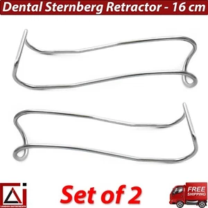 Dental Sternberg Metal Retractors Dental Columbia Cheek & Lip Retractor Set of 2 - Picture 1 of 5
