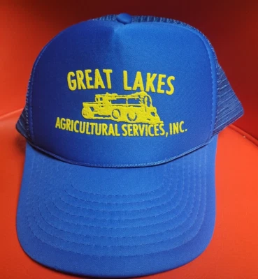 De Colección Great Lakes Agricultural Services Snapback Malla Camionero Gorra Sombrero Adell WI Foto 1 de 2