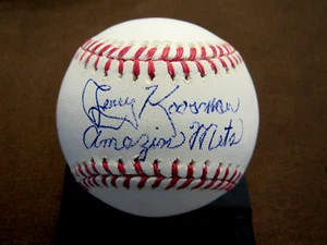 JERRY KOOSMAN AMAZIN METS 1969 WSC PITCHER SIGNED AUTO OML BASEBALL STEINER - Picture 1 of 3