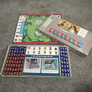 Vintage Stratego Board Game Milton Bradley 1964 Complete Wood Pieces - Picture 1 of 19
