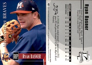 Ryan Basner 2005 Grandstand Mississippi Braves #27 Card *AutographDen*