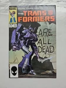 TRANSFORMERS #5 VF+ MARVEL COPPER AGE 1985 1ST APPEARANCE SHOCKWAVE - Picture 1 of 7