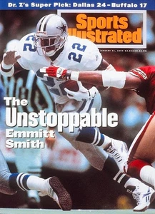 Dallas Cowboys Emmitt Smith, 1994 Nfc Championship Sports lMETAL SIGN 8 x 12in - Picture 1 of 6