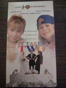 It Takes Two (VHS) 1996 Mary Kate & Ashley Olsen, Kristen Alley Ex Blockbuster - Picture 1 of 3