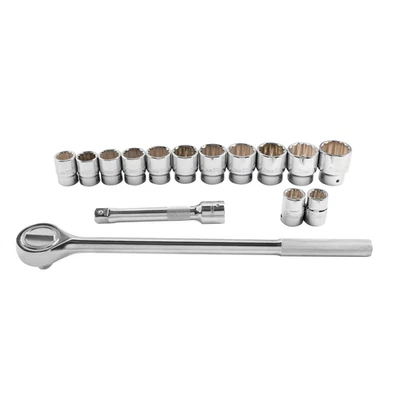 Titan 15 pc. 3/4 in. Drive 12 pt. SAE Socket Set Foto 1 de 3