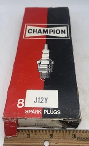 Champion Spark Plugs J12Y - Full Box of 8 NOS - Picture 1 of 4