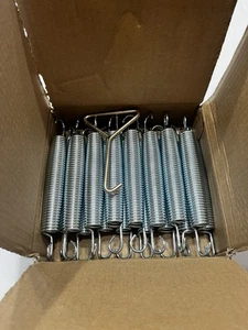 Juego de 16 piezas de muelles de cama elástica de zinc blanco de repuesto con herramienta de tracción - Imagen 1 de 3