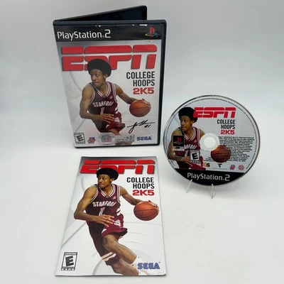 ESPN College Hoops 2K5 (Sony PlayStation 2 PS2 2004) Tested & Works CIB W Manual - Image 1 of 4