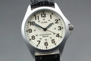 New Battery [Near MINT] Seiko Alba VJ21-KP20 Men Quartz Watch JAPAN - Picture 1 of 10