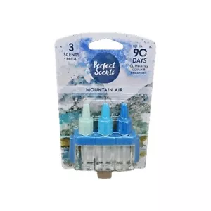 PLUG IN 3SCENTS REFILLS AMBI PERFECT SCENT MOUNTAIN AIR  AIR FRESHENER  X 3 - Picture 1 of 5