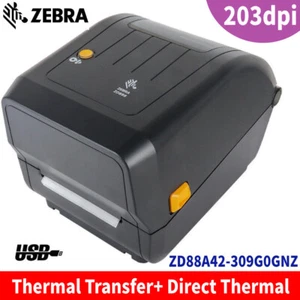 Zebra ZD888TA Thermal Transfer+ Direct Thermal Desktop Printer USB 203 dpi 4in - Afbeelding 1 van 9