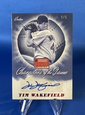 Tim WAKEFIELD 2013 America's Pastime Characters of the Game Auto #CG-TW /5