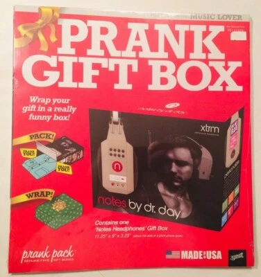 Caixa de presente brincadeira mordaça engraçada caixa vazia notas por Dr Day Wrap 11 x 9 x 3" - Imagem 1 de 4
