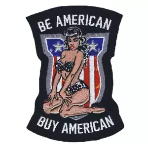Parche patriótico para motociclista Thal Threat Be American Buy bandera estadounidense MN32047 - Imagen 1 de 3