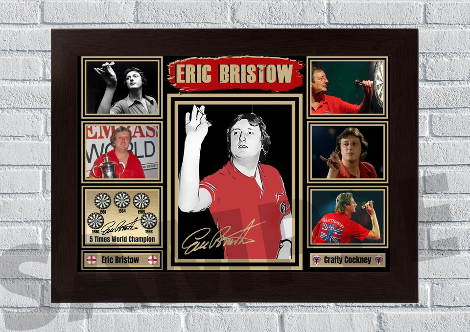 Eric Bristow Crafty Cockney PDC Darts Collectable/Memorabilia/Gift signed (#64) - Image 1 of 1