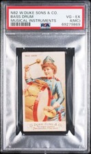 1888 N82 W. Duke Sons & Co. - BASS DRUM - MUSICAL INSTRUMENTS PSA 4(MC) VG-EX