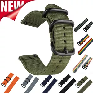 Nylon Watch Band Strap For Samsung Galaxy Watch 2 3 4 5 Pro 18mm 24mm 22mm 20mm - Picture 1 of 24