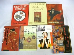 Chinese Novels Fiction 7 Books Xiaolong Zhang Xianliang Moon Pearl Anchee Min - Picture 1 of 10