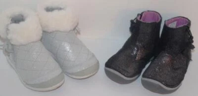 Stride Rite Niña Zapatos Botas Chloe Zoe Brillo Brillo 5M LOTE de 2 ¡ENVÍO GRATUITO! Foto 1 de 4