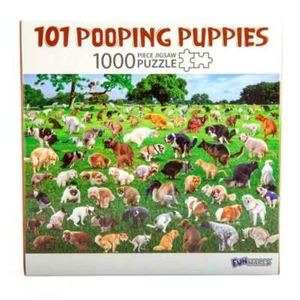 101 Pooping Puppies 1000 Piece Jigsaw Puzzle : NEW - Picture 1 of 1