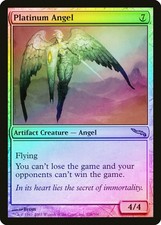Platinum Angel FOIL Mirrodin PLD Artifact Rare MAGIC GATHERING CARD ABUGames