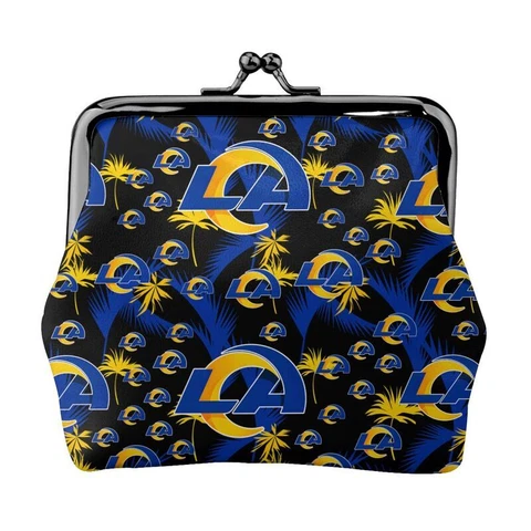 Los Angeles Rams Leather Coin Purse Change Purse Hawaii Printed Lady Wallet Cover