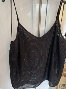 Top camisola negra forrada con cuentas Biba 16 - Imagen 1 de 8