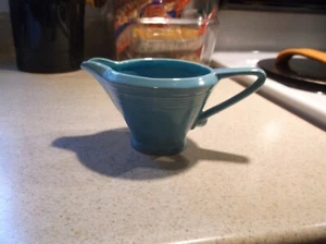 Vintage Harlequin Turquoise Creamer - Picture 1 of 12