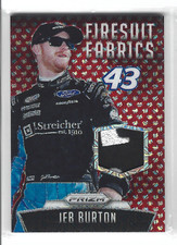 JEB BURTON 2016 Panini Prizm Racing Firesuit Fabrics Red Prizm Patch /25