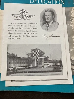 1968 Indianapolis Motor Speedway Program Mailer-AJ Foyt as Champ - Image 1 of 2